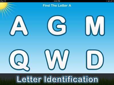 Letter Quiz - an alphabet tracing game for iPhone, iPad and Android