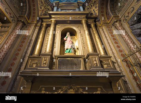 Interior of catholic church Stock Photo - Alamy