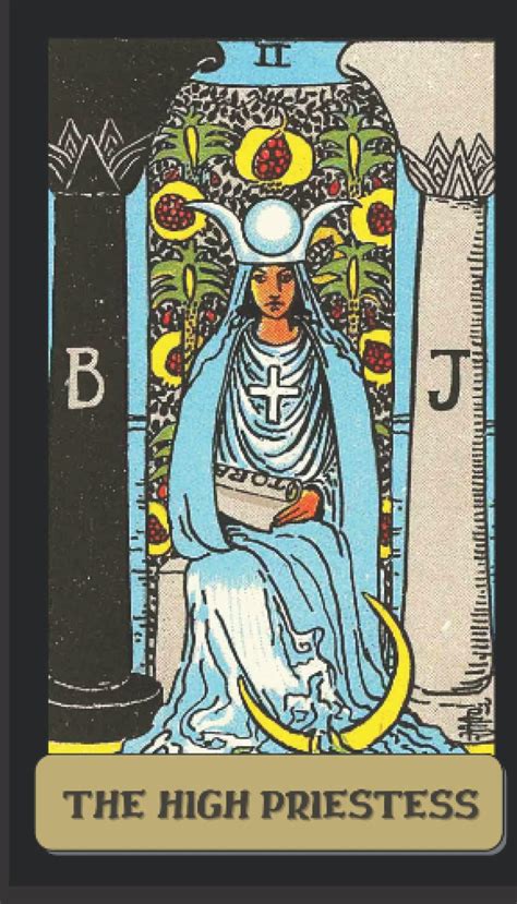 The High Priestess A Rider Waite Tarot Card Notebook By Untamed Arcane