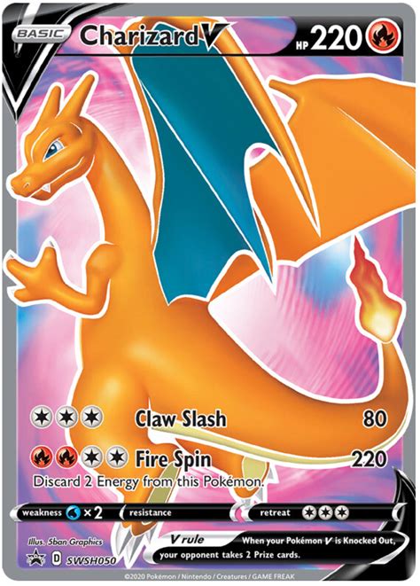 Charizard V Carte Pok Mon Anglaise Swsh Sword Shield Promos