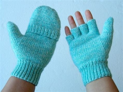 Knitting Pattern Fingerless Mittens With Flap Mike Nature