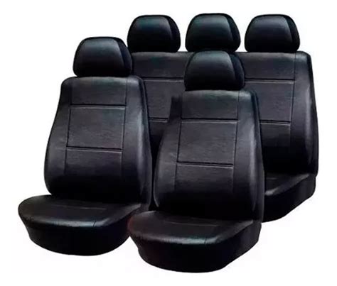 Fundas Cubre Asiento Simil Cuero Negra Para Fiat Palio Duna En Venta En