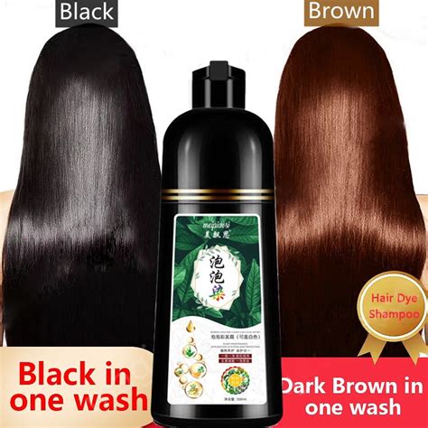 Jual Shampo Penghitam Rambut Uban Original Black Brown Hair Dye Shampoo