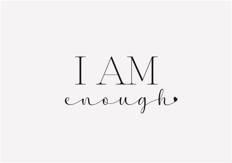 I Am Enough Quote Svg Cut File Svg Cut File Inspirational