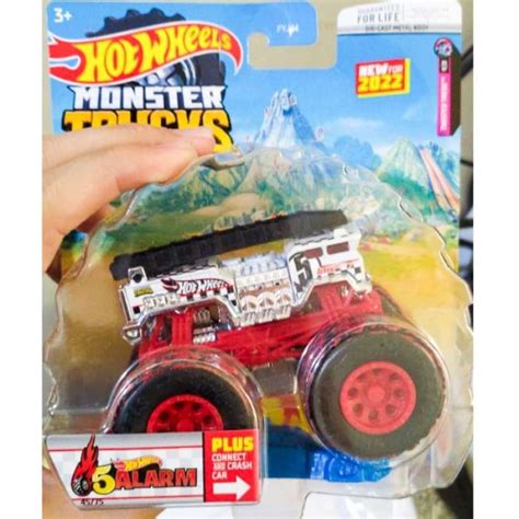 Jual Hot Wheels Monster Trucks Alarm Ultimate Fire Truck Original Mattel Alarm Red Di