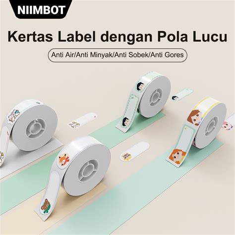 Jual NIIMBOT D11 D110 D101 Kertas Label Kertas Cetak Berperekat Stiker