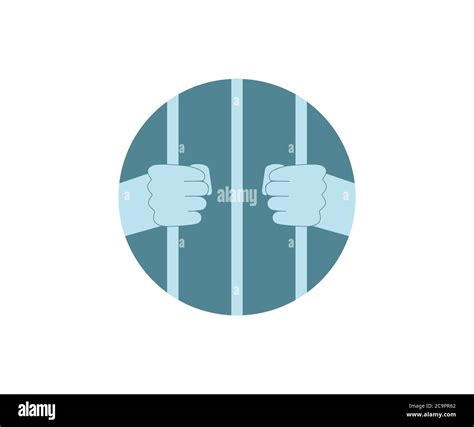 Jail Prison Icon Vector Illustration Flat Design Stock Vector Image