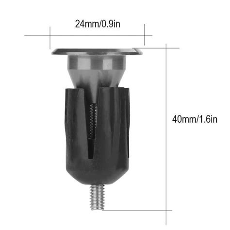 Dioche Embout de guidon 1 paire de poignées de guidon de vélo en