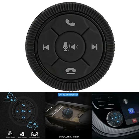 Universal Car Steering Wheel Gps Wireless Smart Button Key Volume