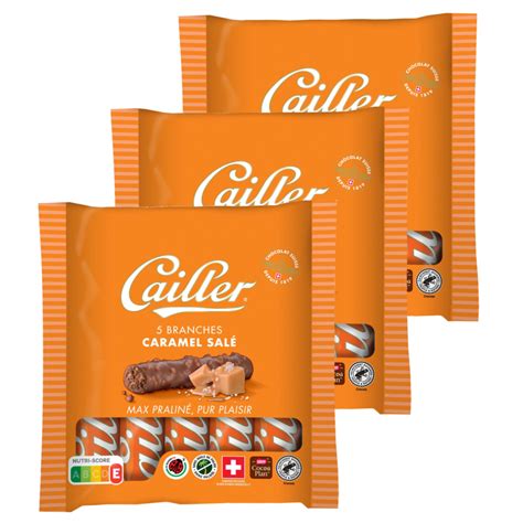 Cailler Branches Chocolat Caramel S 5 Pièces 345g Acheter à Prix