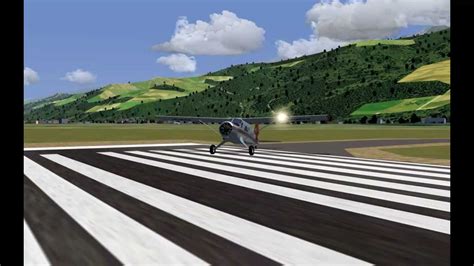 Flightgear Landing At Alpe D Huez De Havilland Dhc Youtube