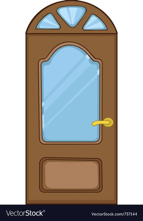 Cartoon Home Door Royalty Free Vector Image Vectorstock