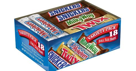 Mars Full Size Candy Bars 18-Count Variety Pack $9.15 Shipped - Wheel N ...