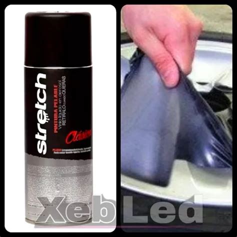 Pintura Removible Stretch Aerosol Negro Mate X Vinilo En Venta En