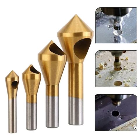 1pc Titanium Countersink Deburring Drill Bit Hole Cutter Metal