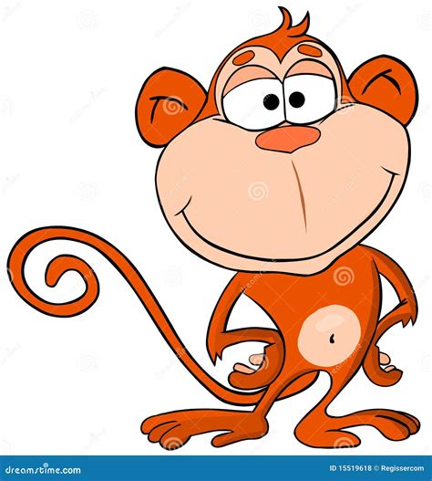 Cartoon Monkey Vector Illustration | CartoonDealer.com #37020430