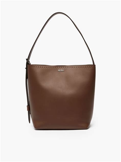 Small Leather Archetipo Shopping Bag Brown ARCHETIPO2 Max Mara