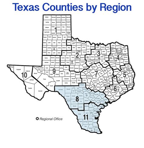 Texas Counties by Region | stpcinc