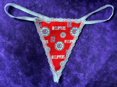 New LA CLIPPERS Womens Basketball Gstring Thong Lingerie Nba Underwear