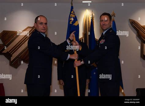 First Air Force Commander Lt Gen Kirk Pierce Receives The Air Force