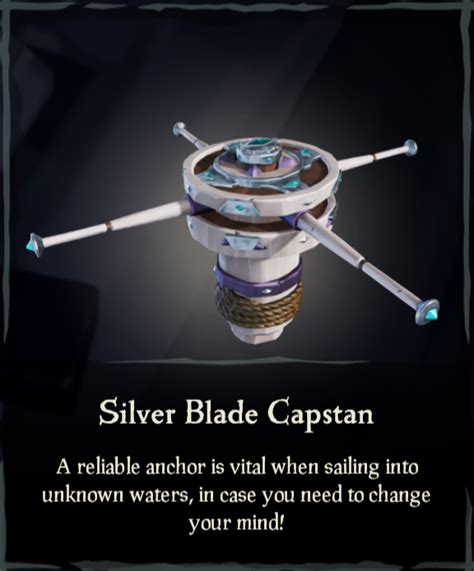 Silver Blade Capstan Sea Of Thieves Wiki