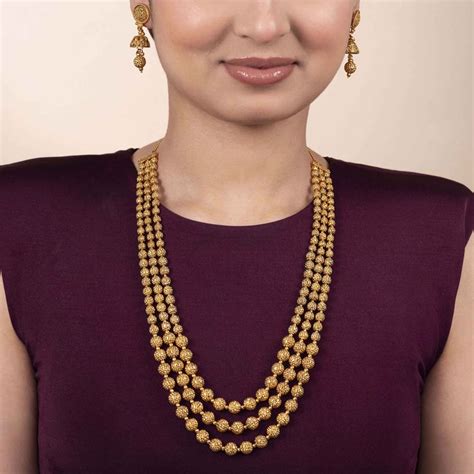 Roopali South Indian Long Necklace Set Long Necklace Necklace