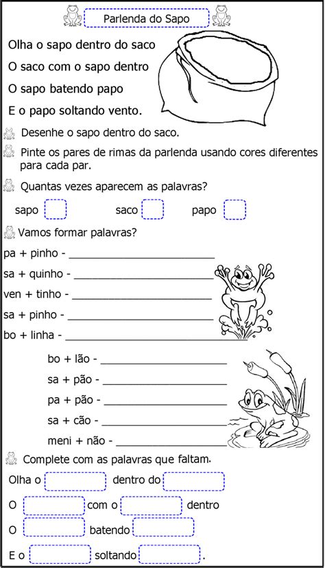 ATIVIDADES PARA APOIO PEDAGÓGICO Textos fundamental I