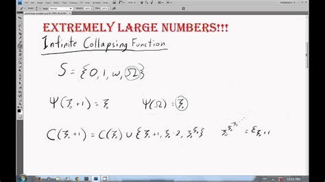 Extremely Large Numbers 17 Infinite Collapsing Functions Youtube