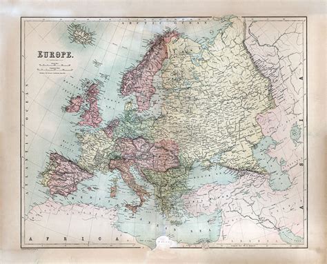 Europe 1867 - Black's Atlas Map – Stomping Grounds