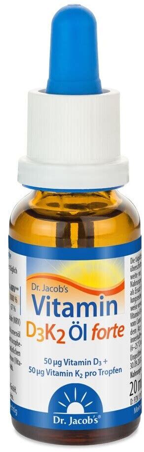 Dr Jacobs Vitamin D K L Forte Ie D K Hochdosiert Ml Ab