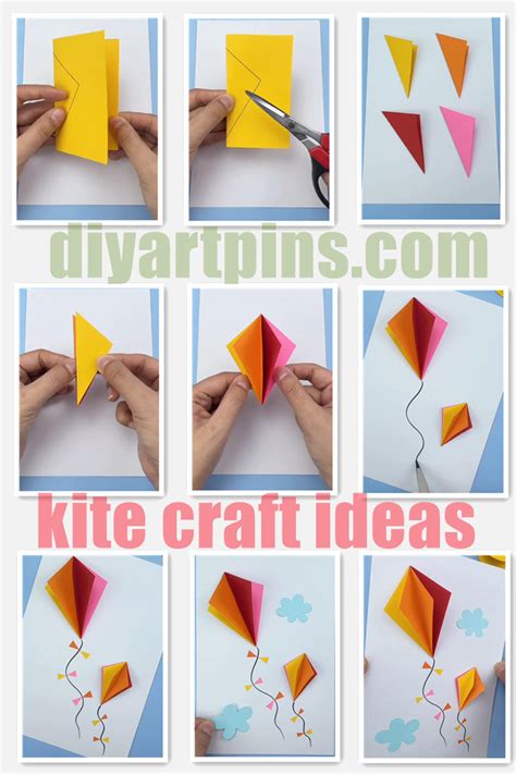 Kite Craft Ideas For Children Diy Art Pins