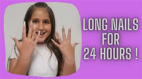 Wearing Long Nails For 24 Hours Challenge Youtube