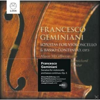 Sonates Pour Violoncelle Et Basse Continue Opus Francesco Geminiani