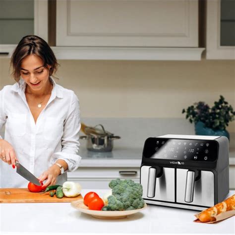 Vida Freidora Sin Aceite Air Fryer Duo De Gran Capacidad