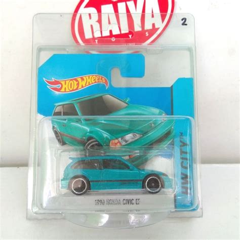 Jual Hot Wheels Honda Civic Ef Nova Hijau Toska Protektor Bukan R Wagon Nomber Shopee