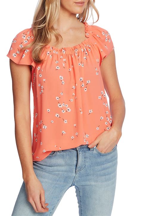 CeCe Floral Print Blouse Nordstrom In 2020 Floral Print Blouses