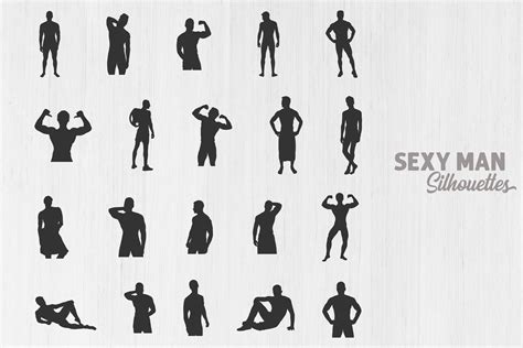 Sexy Man Silhouette Man SVG Bundle Graphic By Design Lands Creative