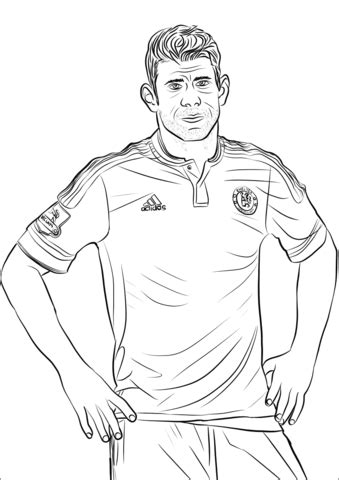 Kevin De Bruyne Colouring Pages