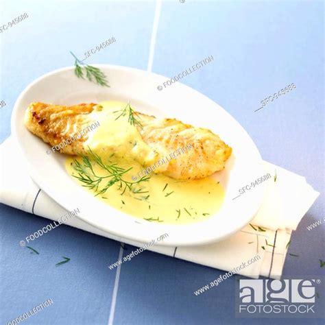 Fried cod fillet in mustard sauce, Stock Photo, Picture And Royalty ...