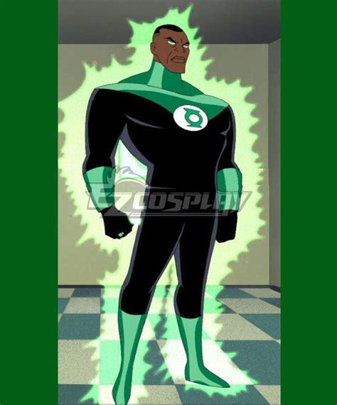 Justice League Unlimited Green Lantern John Stewart Cosplay Costume