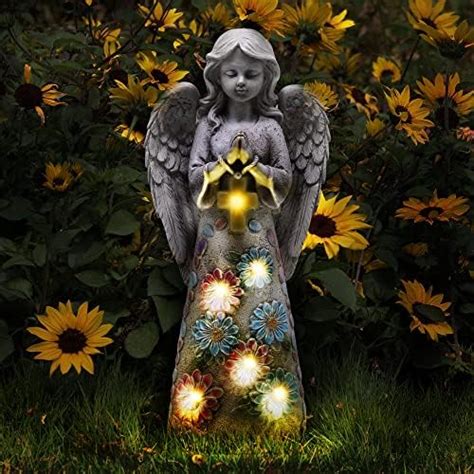 Voveexy Solar Garden Statue For Outdoor Décor Angel Garden