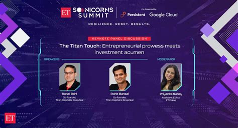 ET Soonicorns Summit 2023 Delhi NCR Titan Touch Entrepreneurial