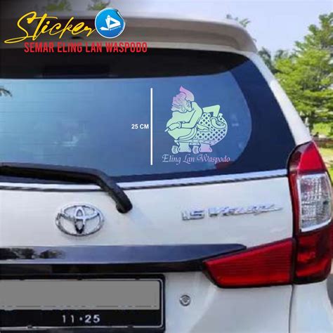 Jual Cutting Sticker Mobil Stiker Kaca Sticker Pewayangan Semar Stiker