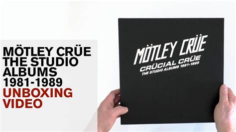 M Tley Cr E Crucial Cr E The Studio Albums Unboxing Video