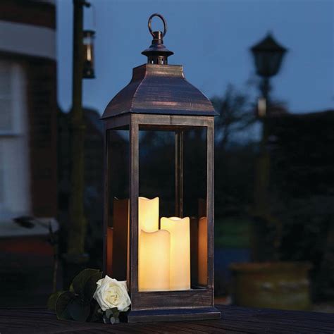 Giant Copper Battery Lantern Smart Garden Products