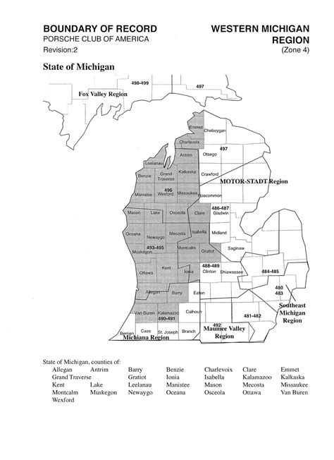 Western Michigan Region – PCA – It's not just the cars . . . It's the