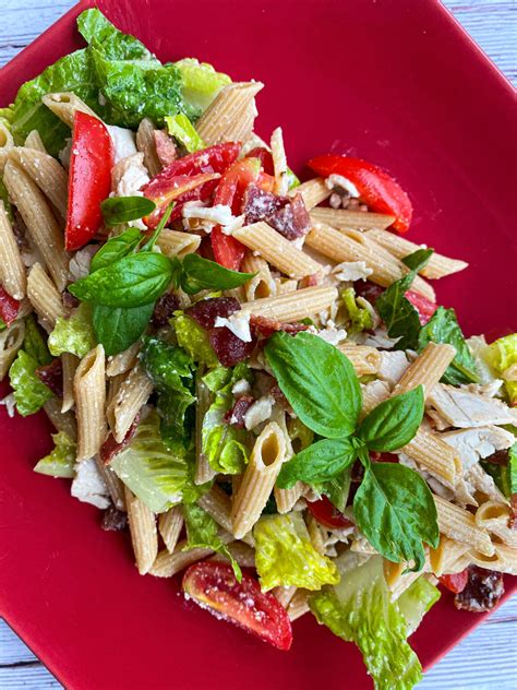 Healthy Blt Pasta Salad Tastefully Grace