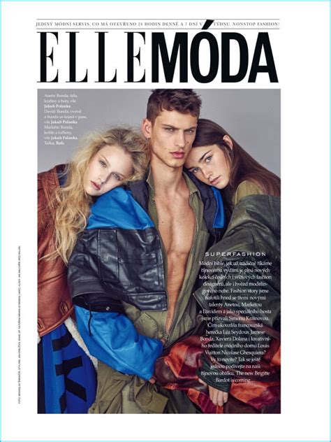 David Trulik Models Eclectic Designer Looks For Elle Czech The