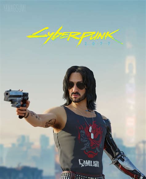 Johnny Silverhand Keanu Reeves From Cyberpunk 2077 Finished