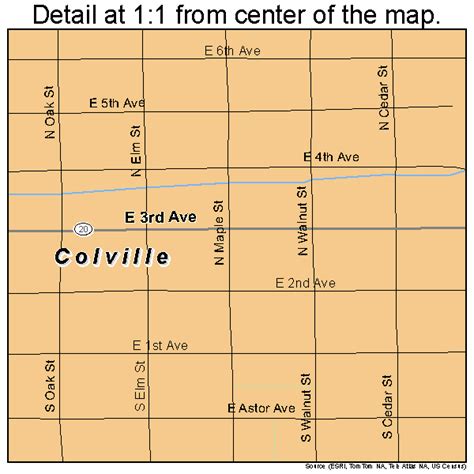 Colville Washington Street Map 5314170